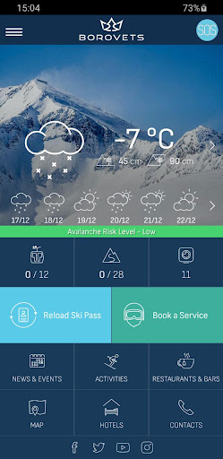 Android application My Borovets screenshort
