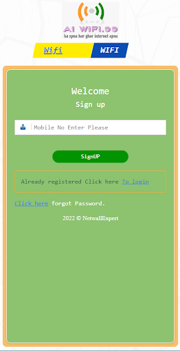 Android application A1WIFI9 STEL BROADBAND SRP screenshort