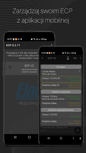 ECP - Unique, Dallas, Mifare Screen 2