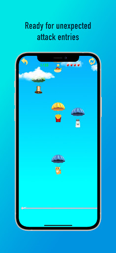 Android application Landing attack Falling Food screenshort