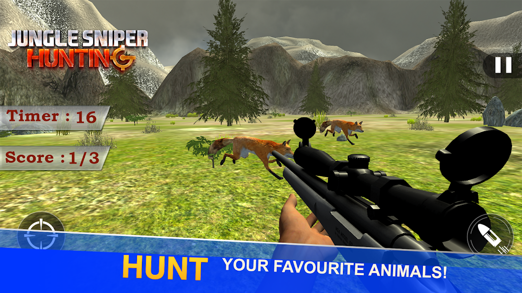 Jungle Sniper Hunting 3D banner