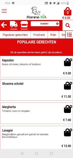 Mammamia Pizza Screen 2