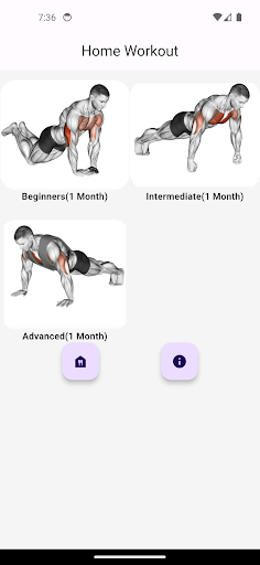 Android application Home Workout - Push Pull Legs screenshort