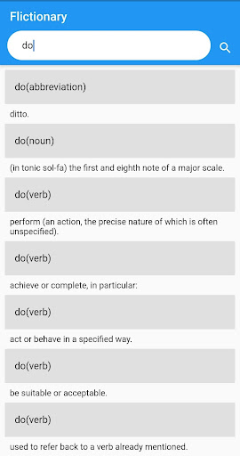 Android application Dic screenshort