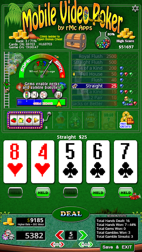 Android application Video Poker - Classic screenshort