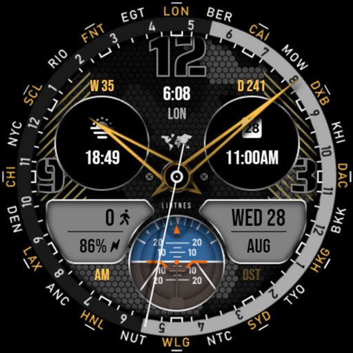 World Time Watch Face 049 Scarica su Windows