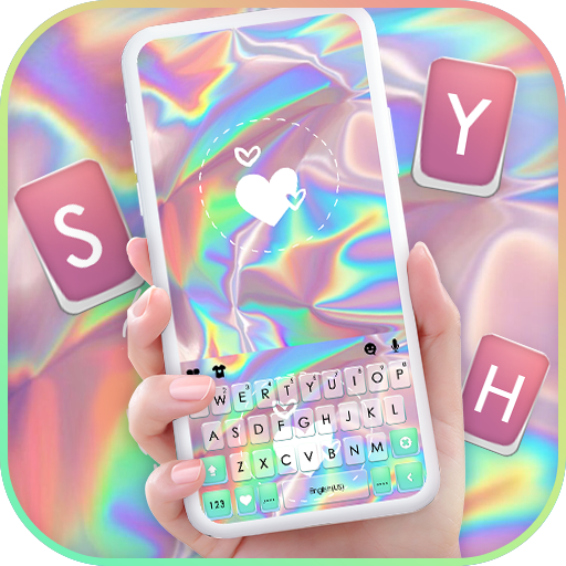 Gloss Heart Keyboard Backgroun logo
