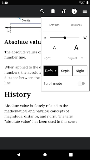 Algebra Handbook Screen 3