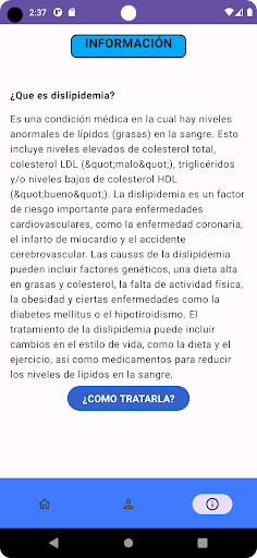 DISLIPIDEMIAS APP Screen 3