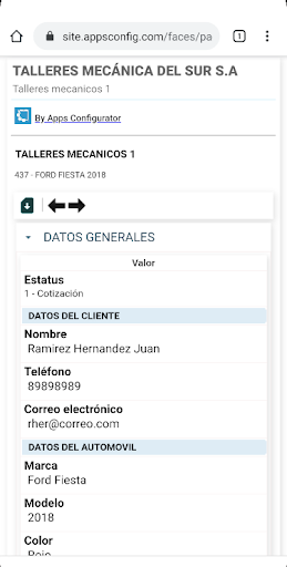 Apps Configurator Screenshot