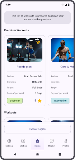Fitlinez Screen 2