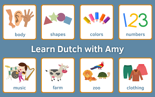 Screenshot of Learn Dutch With Amy for Kids
