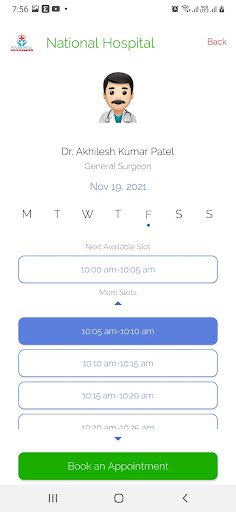 National Hospital Screen 3