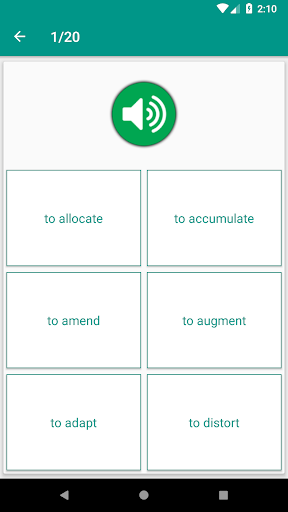 TOEFL Vocabulary & Listening Screen 3