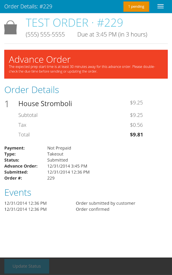 #1. Online Ordering Management (Android) Με: Online Ordering for Restaurants