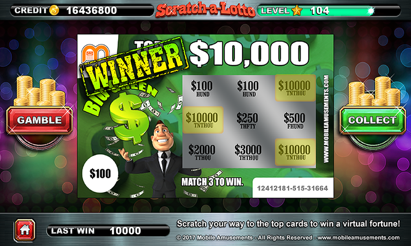 Android application Scratch-a-Lotto Scratch Cards screenshort