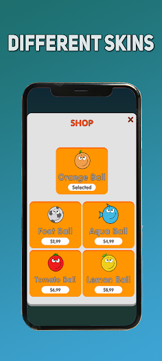 Flappy Orange Ball - Screenshot 2