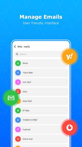 Android application All Email Connect screenshort
