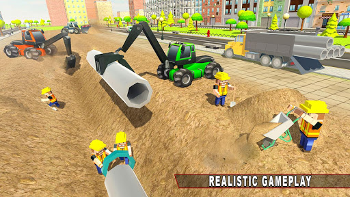 City Pipeline Construction Work  Plumber Game