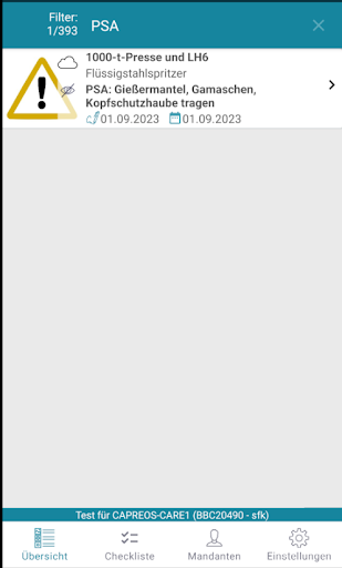 CAPREOS Screen 2