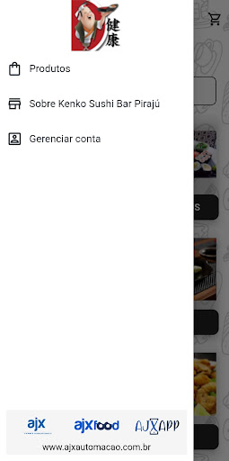 Android application Kenko Sushi Bar Pirajú screenshort