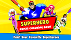screenshot of Superhero Coloring Book Games