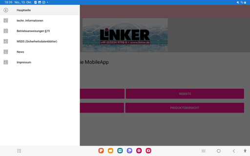 Linker Chemie Mobil Screen 2