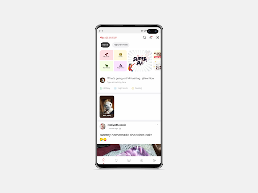 Android application MSocial: Parenting App screenshort