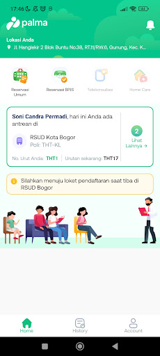 Android application Palma RSUD Kota Bogor screenshort