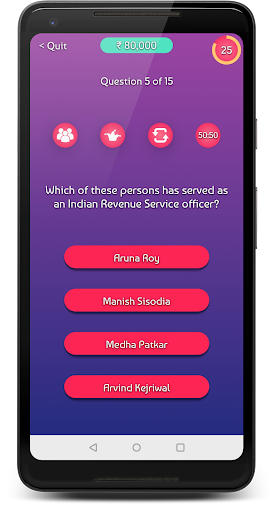 QuizTime India Crorepati Quiz in Hindi  English
