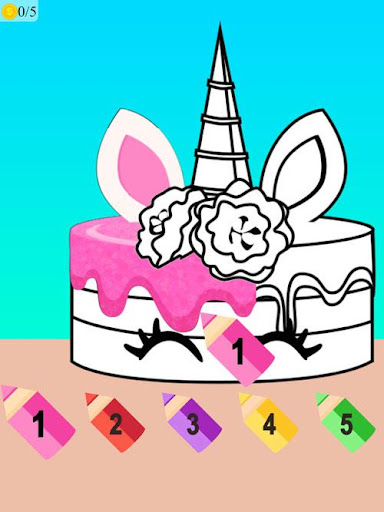 unicorn cake cooking game Screen 3