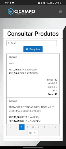 Cicampo Vendedores Screen 2