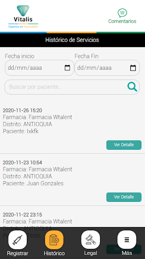 Vitalisapp Screen 3
