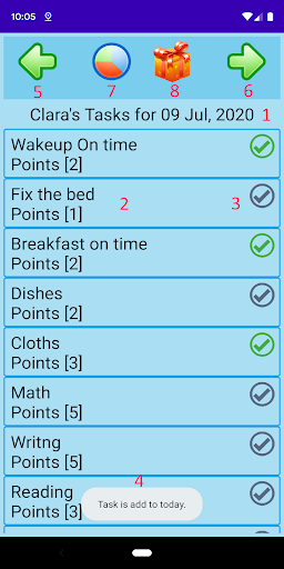 Android application Tasks & Rewards screenshort
