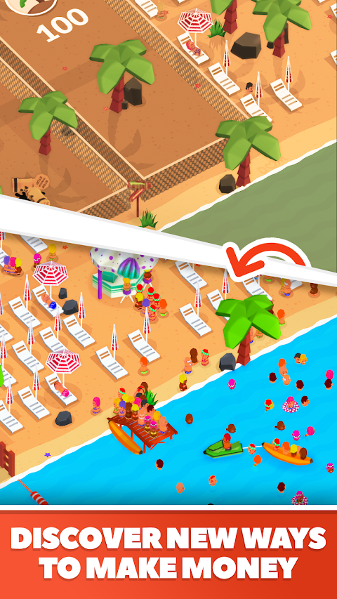 Beach Club Tycoon : Idle Gameのおすすめ画像1