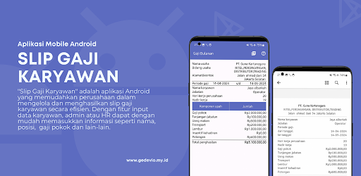 Android application Slip Gaji Karyawan screenshort