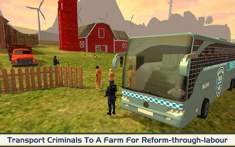 Criminals Transport Police Bus