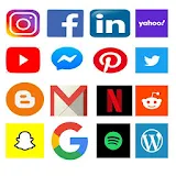 All Social Media & Network In One App icon