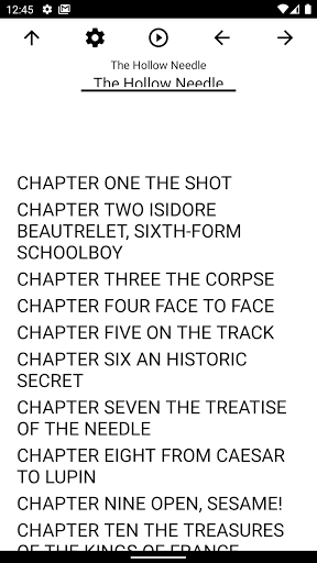 Android application Book, The Hollow Needle screenshort