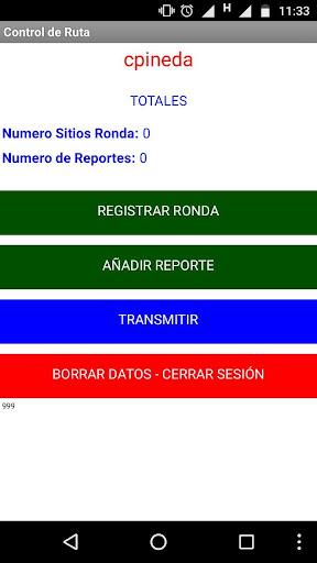 Control de Ruta MK Screen 3