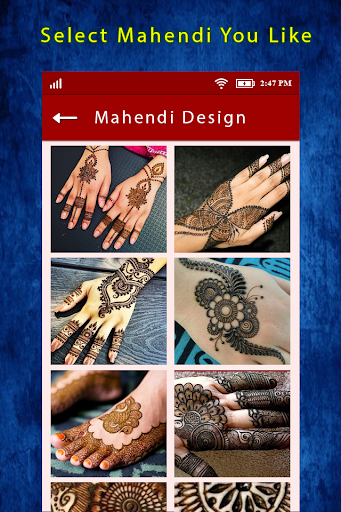 Android application Mehndi designs(offline) screenshort