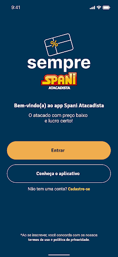 Android application Sempre Spani screenshort