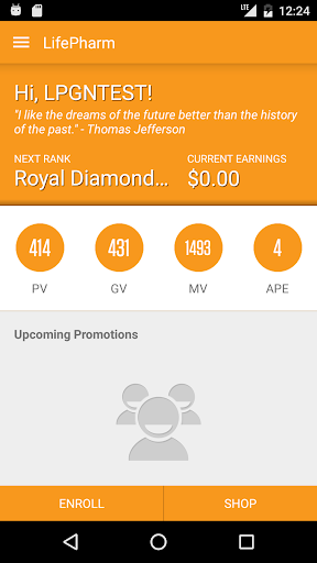 Android application LifePharm BackOffice screenshort