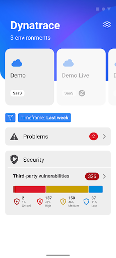 Android application Dynatrace screenshort