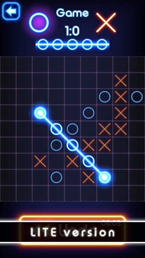 Tic Tac Toe glow - Free Puzzle Game screenshots apkspray 3