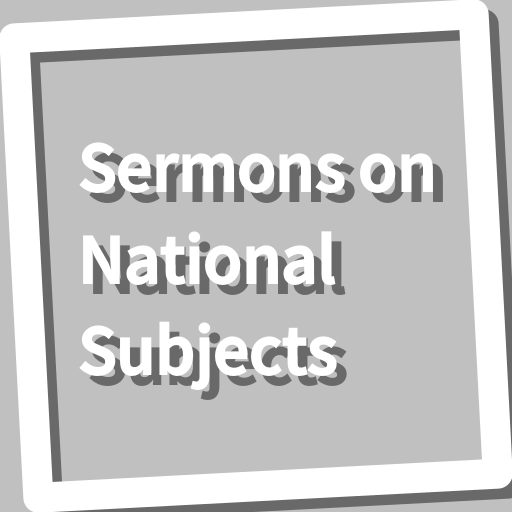 Book, Sermons on National Subj logo