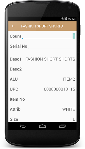 Retail Mobile Inventory Screen 3