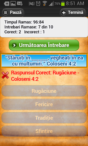 Intrebari Biblice Trivia Quiz ekran görüntüsü