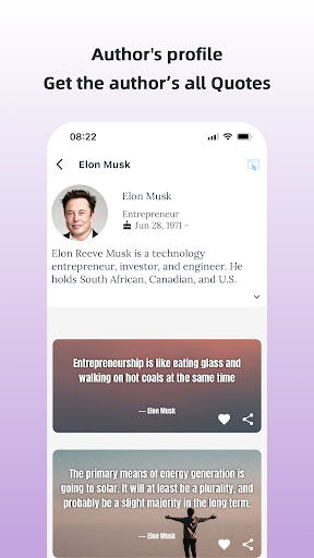 Celebrity Quotes Screen 3