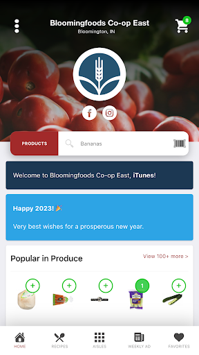 Android application Bloomingfoods Co-op Market screenshort